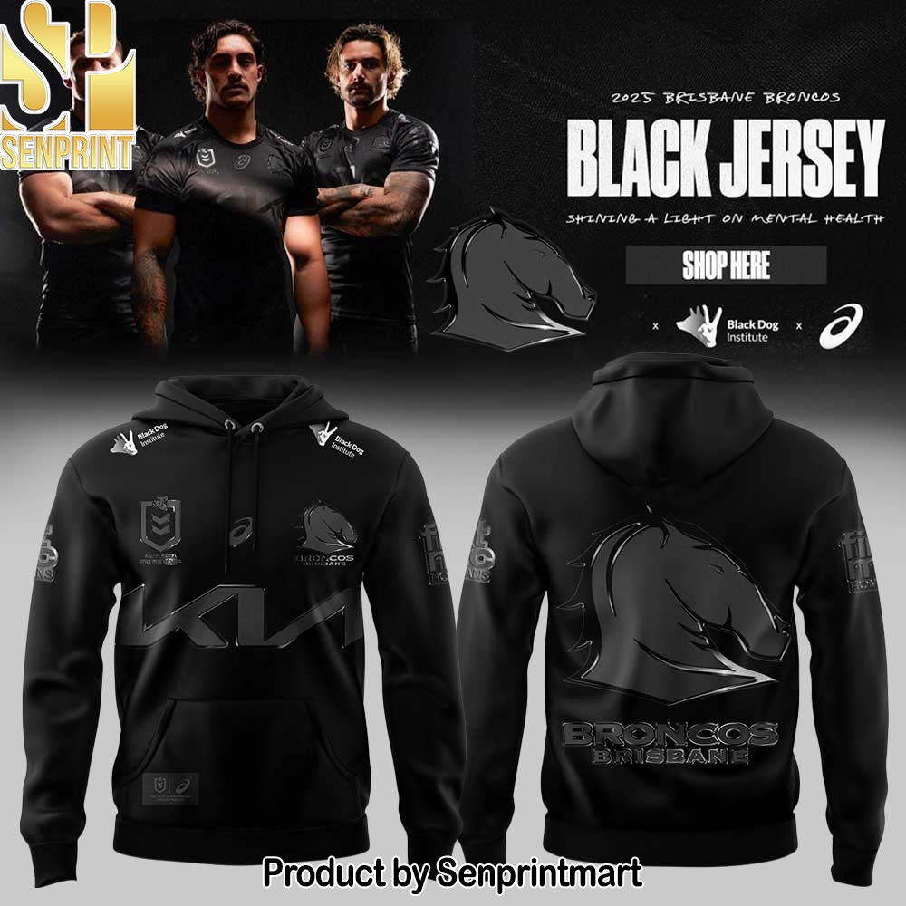 Limited Brisbane Broncos Our 2025 Black Uniform Hoodie – Sports Fan Outfit 2727