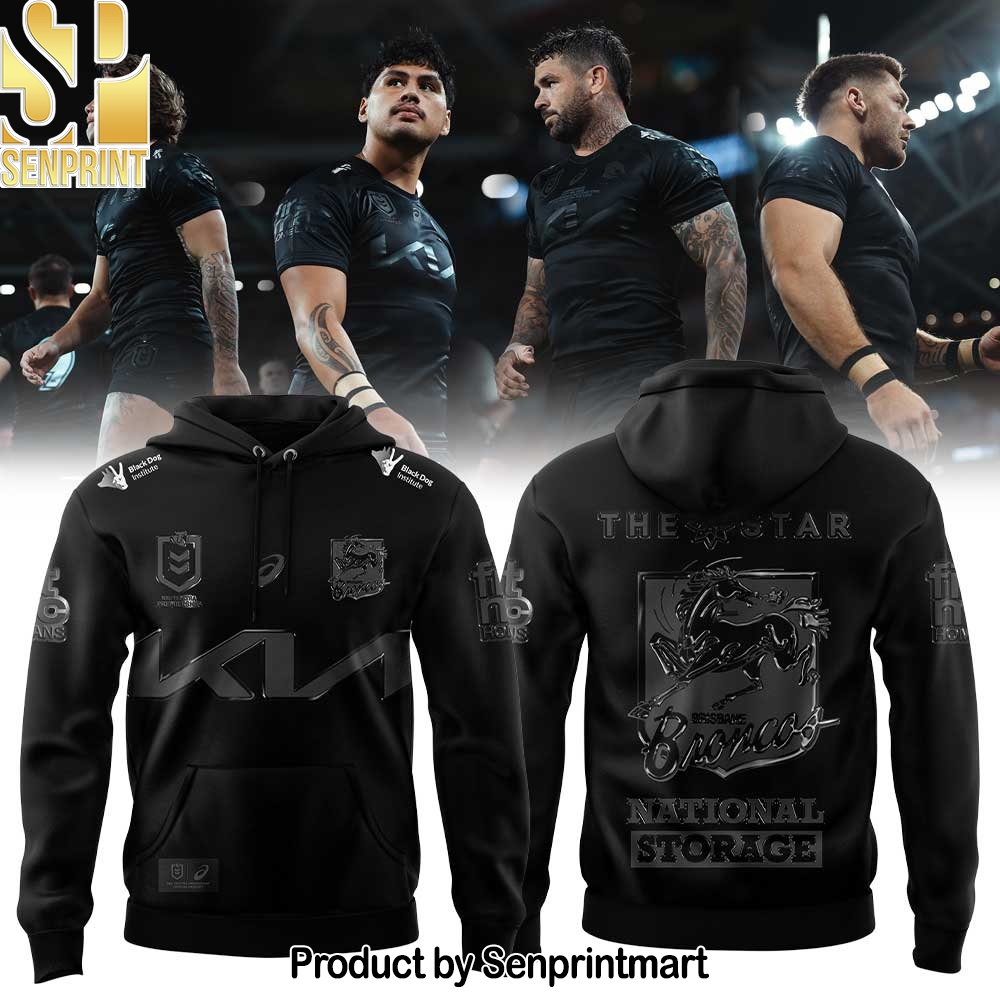 Limited Brisbane Broncos Our 2025 Black Uniform Hoodie Old Logo – Sports Fan Outfit 2987