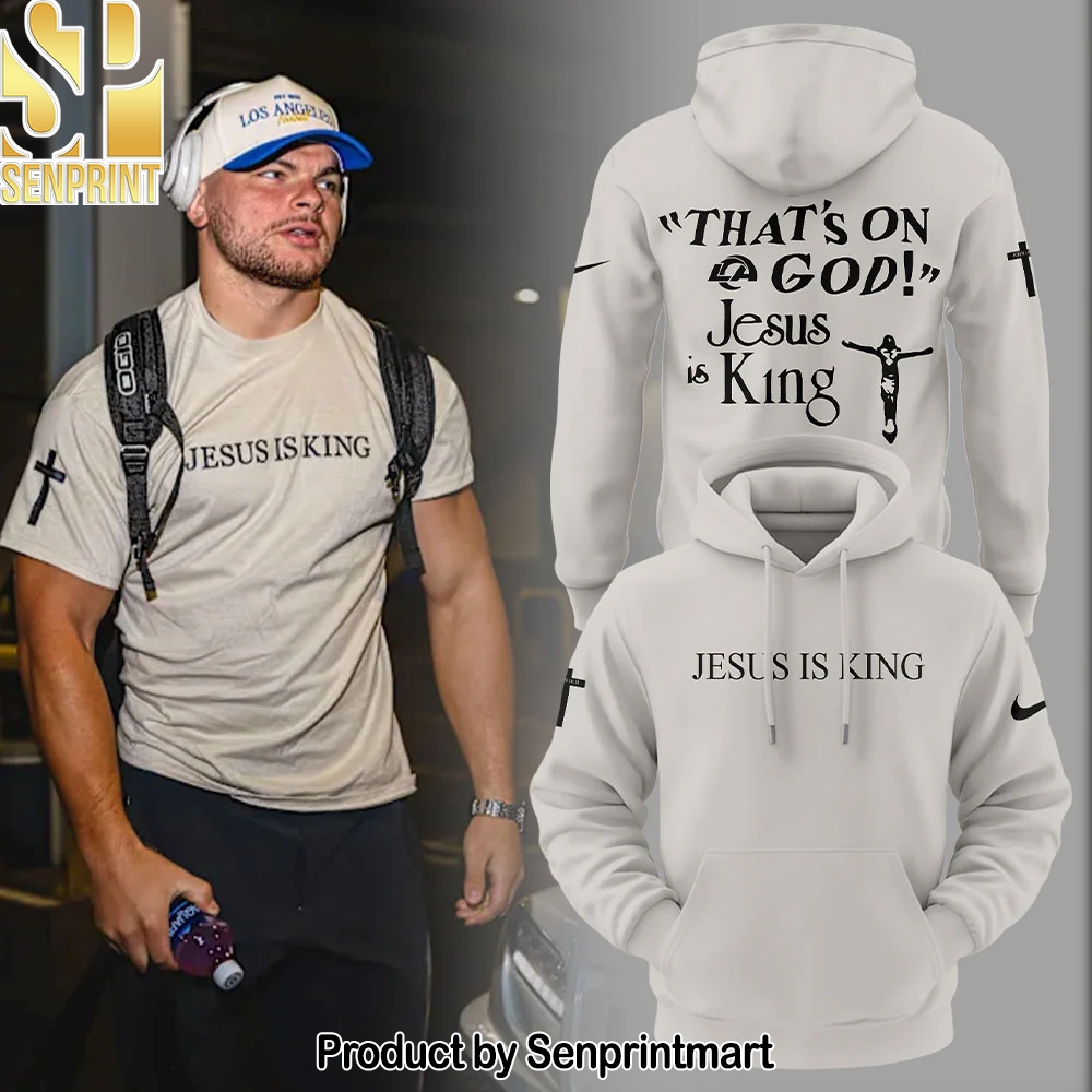 Limited Editon L.A Rams Jesus is King Hoodie – Sports Fan Outfit 2293