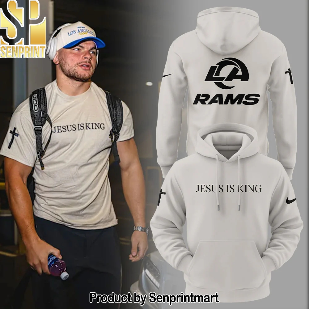 Limited Editon L.A Rams Jesus is King V2 Hoodie – Sports Fan Outfit 1920