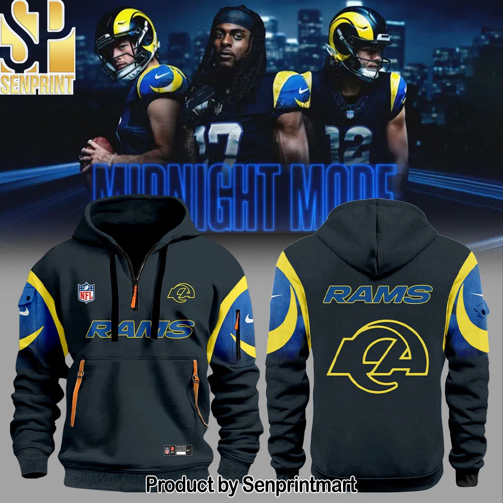 Limited Editon LA.Rams New Rivalries Mid Night Mod Uniform 2025 Zip 1 4 Hoodie – Sports Fan Outfit 4097