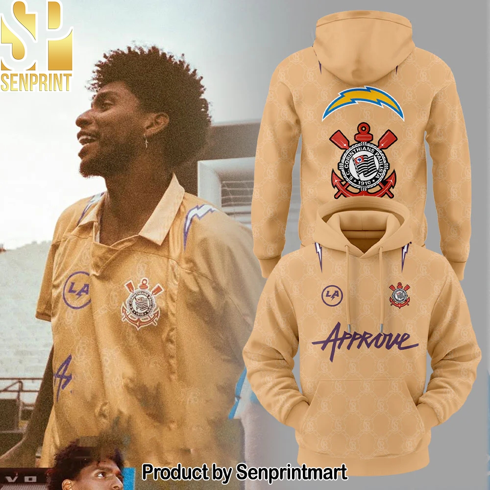 Los Angeles Chargers Corinthians Collection Yellow Hoodie – Sports Fan Outfit 2408