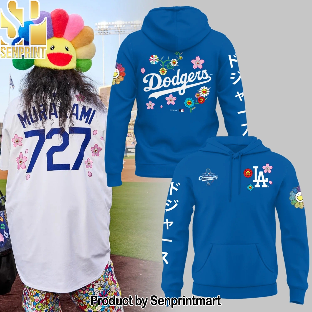 Los Angeles Dodgers 2025 WS Champions x Takashi Murakami Hoodie – Sports Fan Outfit 4063