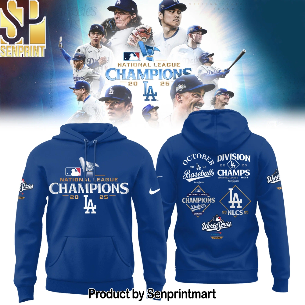 Los Angeles Dodgers NATIONAL LEAGUE CHAMPIONS 2025 Hoodie – Sports Fan Outfit 3007
