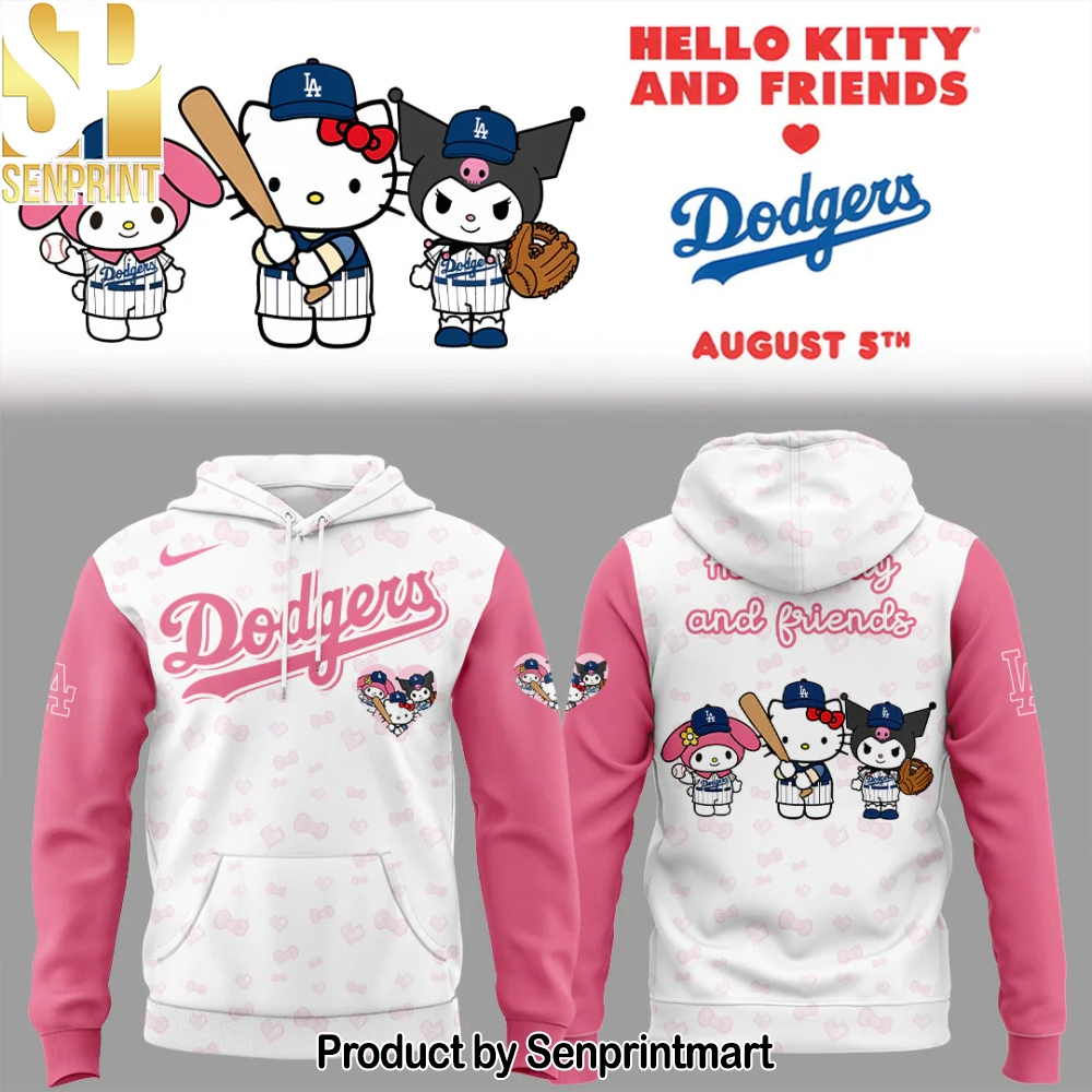 Los Angeles Dodgers x Hello Kitty Night Game 2025 Hoodie – Sports Fan Outfit 3963