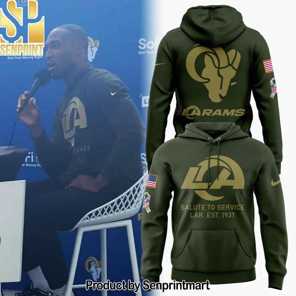 Los Angeles Rams Salute to Service 2025 Hoodie – Sports Fan Outfit 1652
