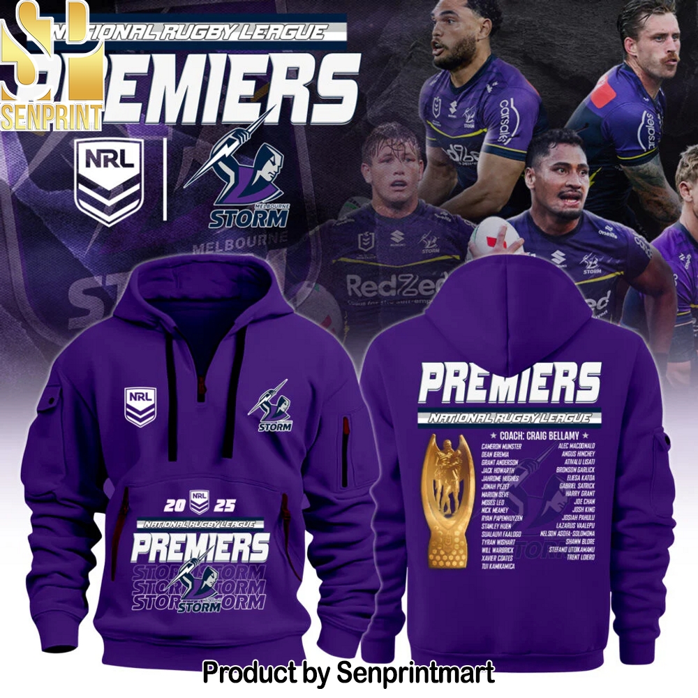 Melbourne Storm – NRL 2025 Champions H115 Hoodie – Sports Fan Outfit 2357