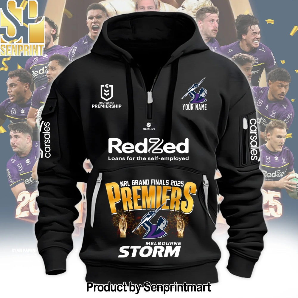 Melbourne Storm – NRL 2025 Champions H115 Hoodie – Sports Fan Outfit 2358