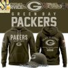 Men’s Green Bay Packers Olive Camo 2025 Salute to Service Sideline Gift Ideas Shirt – Sports Fan Outfit 4104