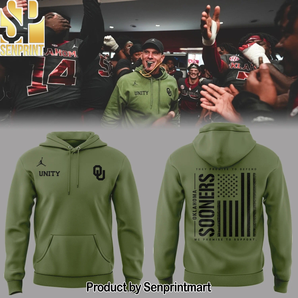 Men’s Jordan Olive Oklahoma Football 2025 Salute To Service Hoodie – Sports Fan Outfit 3042