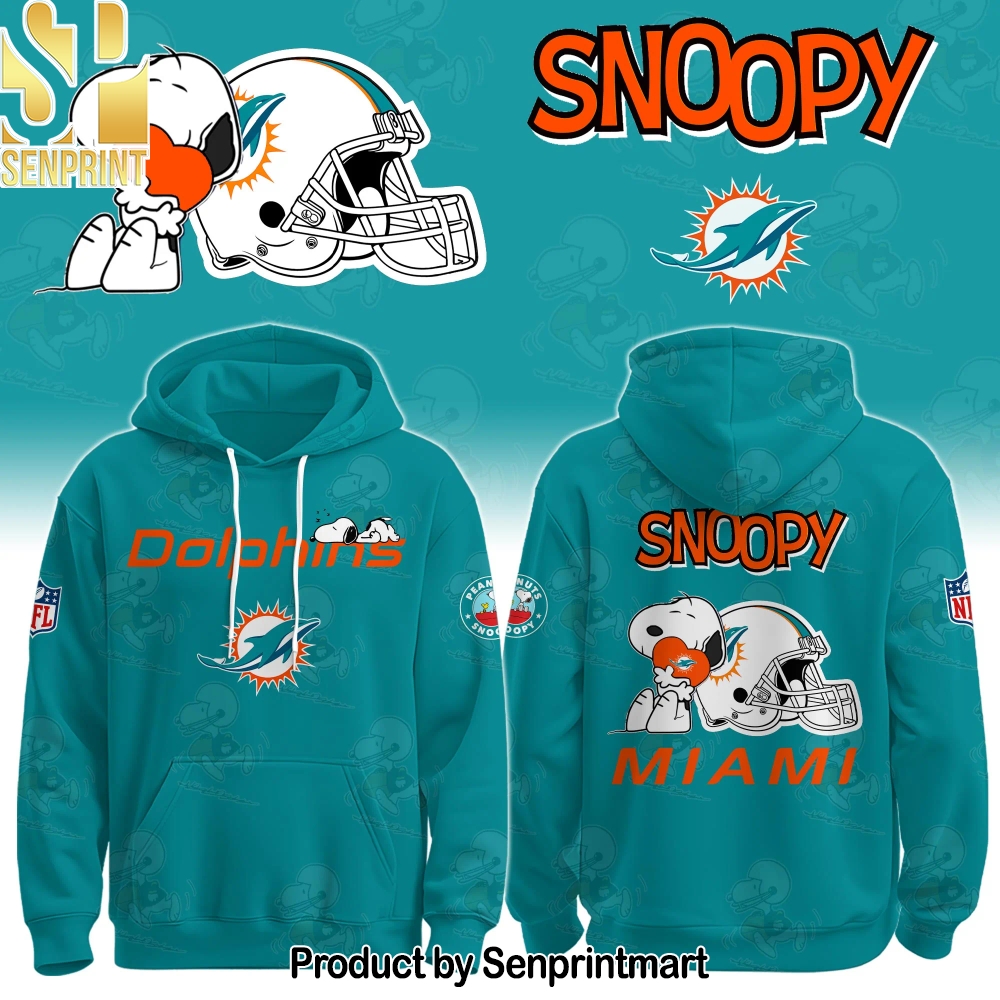 Miami Dolphins x Snoopy Hoodie Unisex Shirt – Sports Fan Outfit 1320