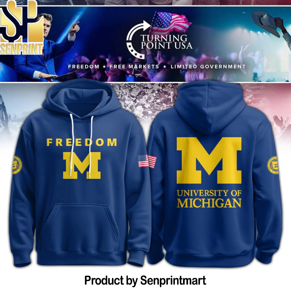 Michigan Campus Freedom Hoodie – Sports Fan Outfit 1356