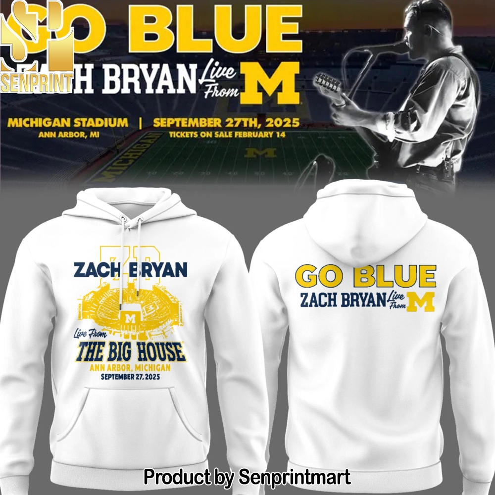 Michigan Fb Zach Michigan Stadium Tour Hoodie – Sports Fan Outfit 2542