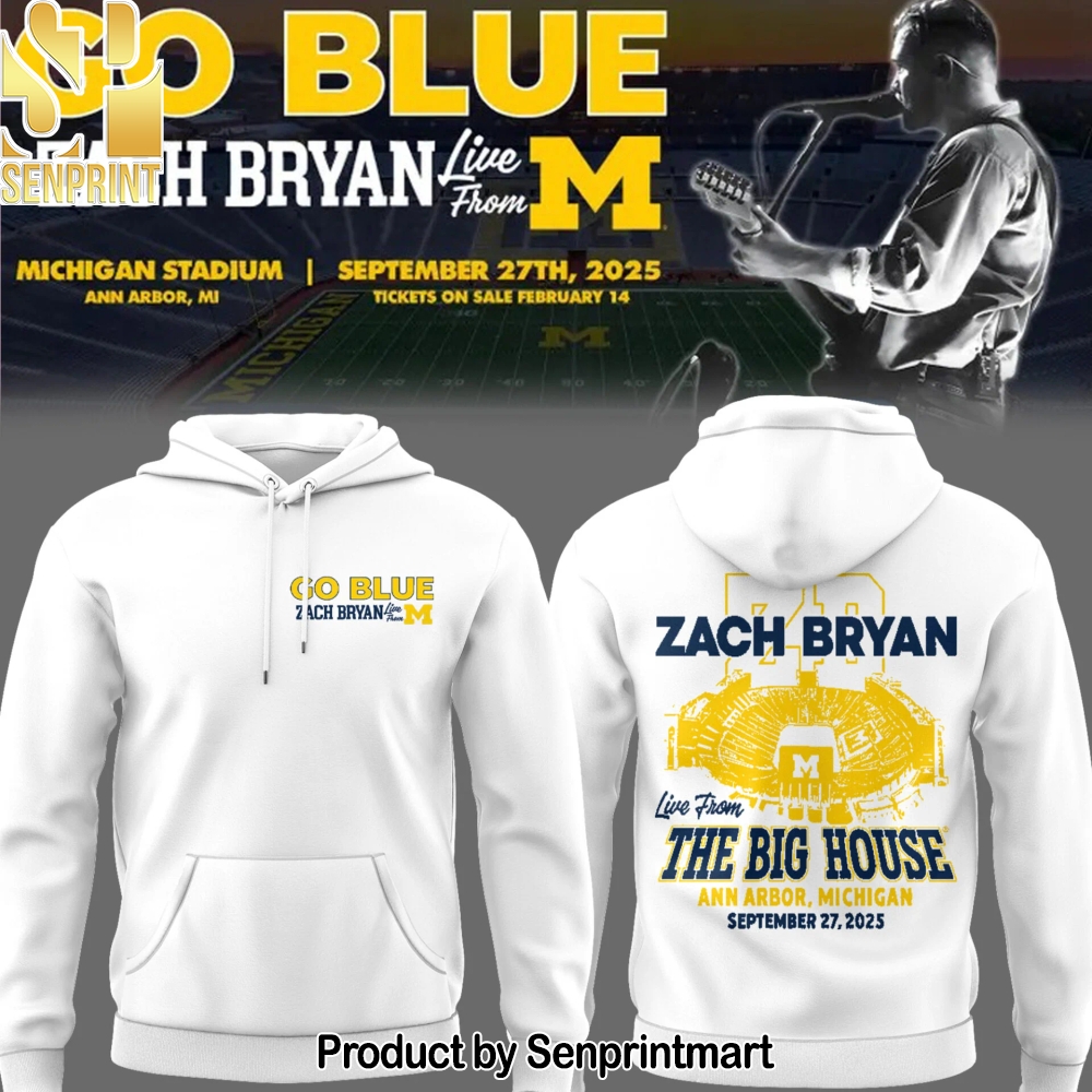 Michigan Fb Zach Michigan Stadium Tour Hoodie – Sports Fan Outfit 3144