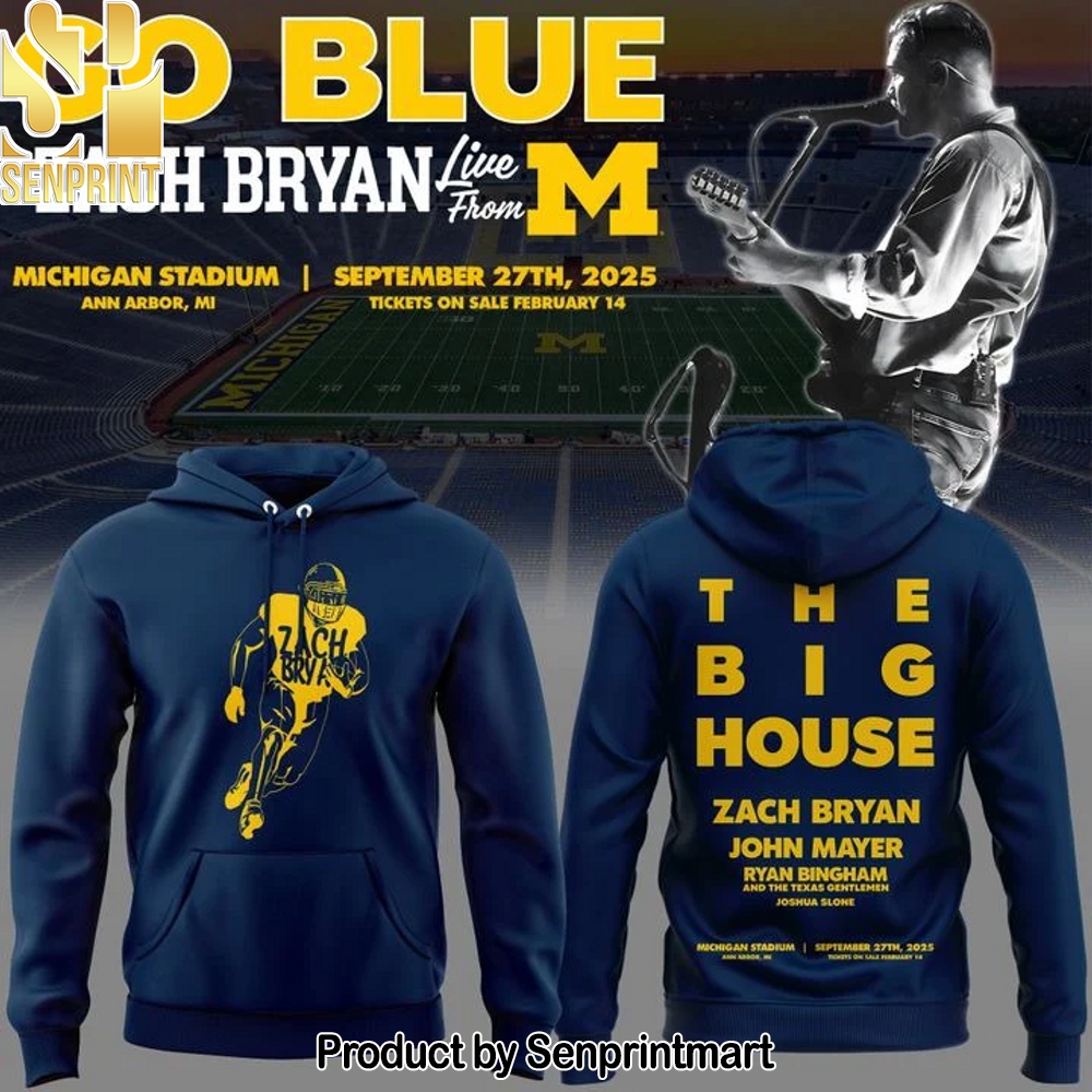 Michigan Fb Zach Michigan Stadium Tour Hoodie – Sports Fan Outfit 3316