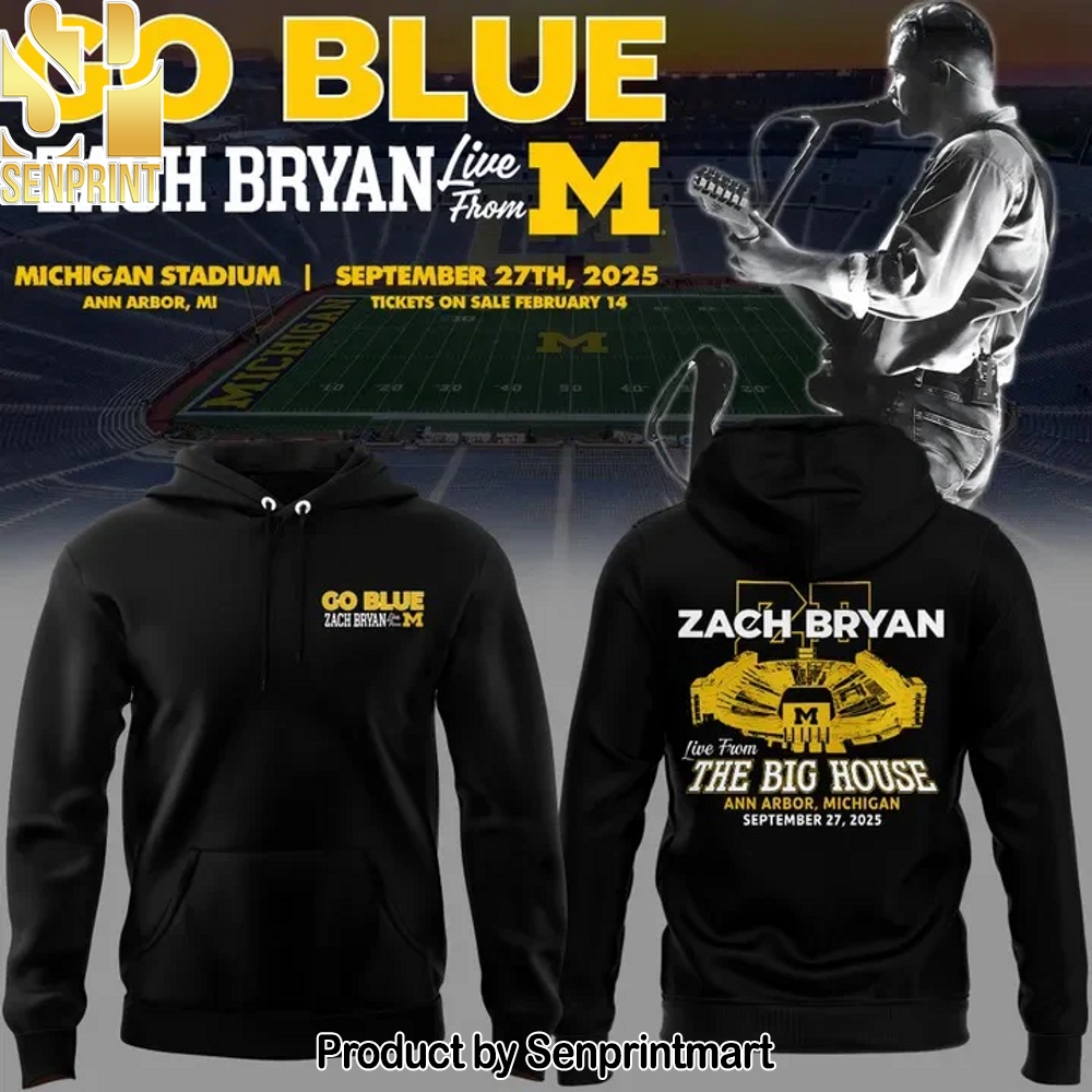 Michigan Fb Zach Michigan Stadium Tour Hoodie – Sports Fan Outfit 3344