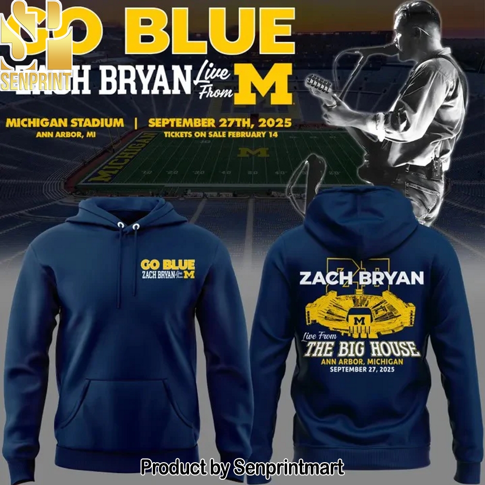 Michigan Fb Zach Michigan Stadium Tour Hoodie – Sports Fan Outfit 3451