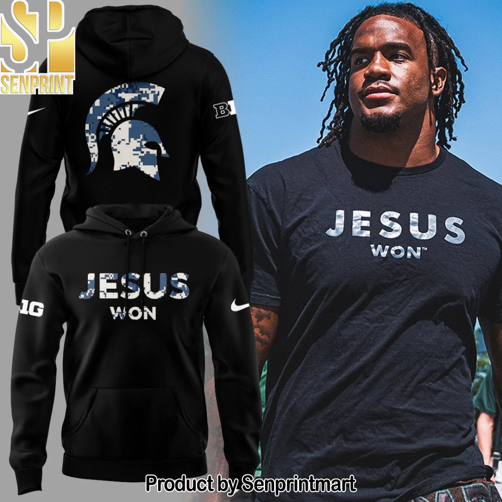 Michigan Spartans x Jesus Won 2025 Hoodie – Sports Fan Outfit 1860