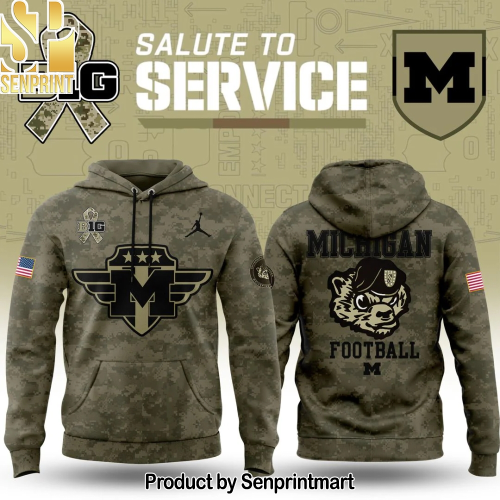 Michigan Wolverines Salute To Service Hoodie – Sports Fan Outfit 1580
