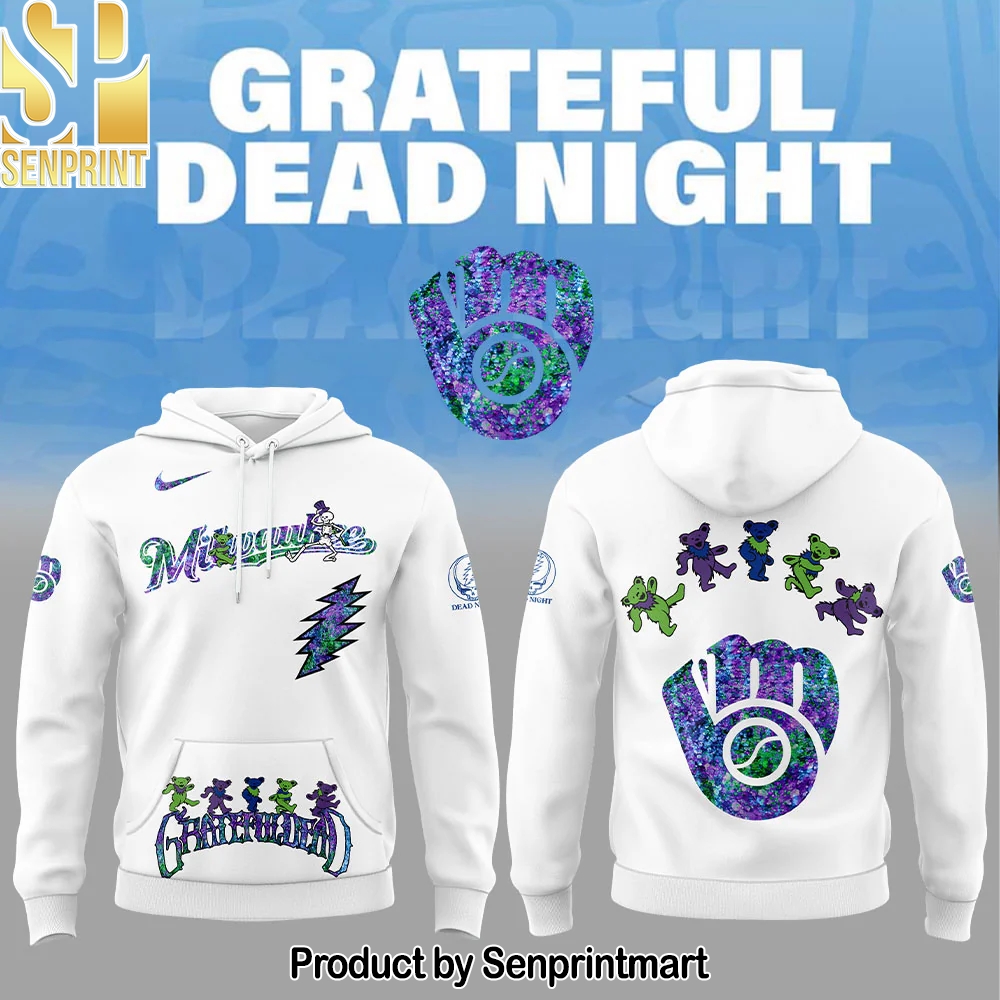 Milwaukee Brewers Grateful Dead Night Hoodie – Sports Fan Outfit 1694