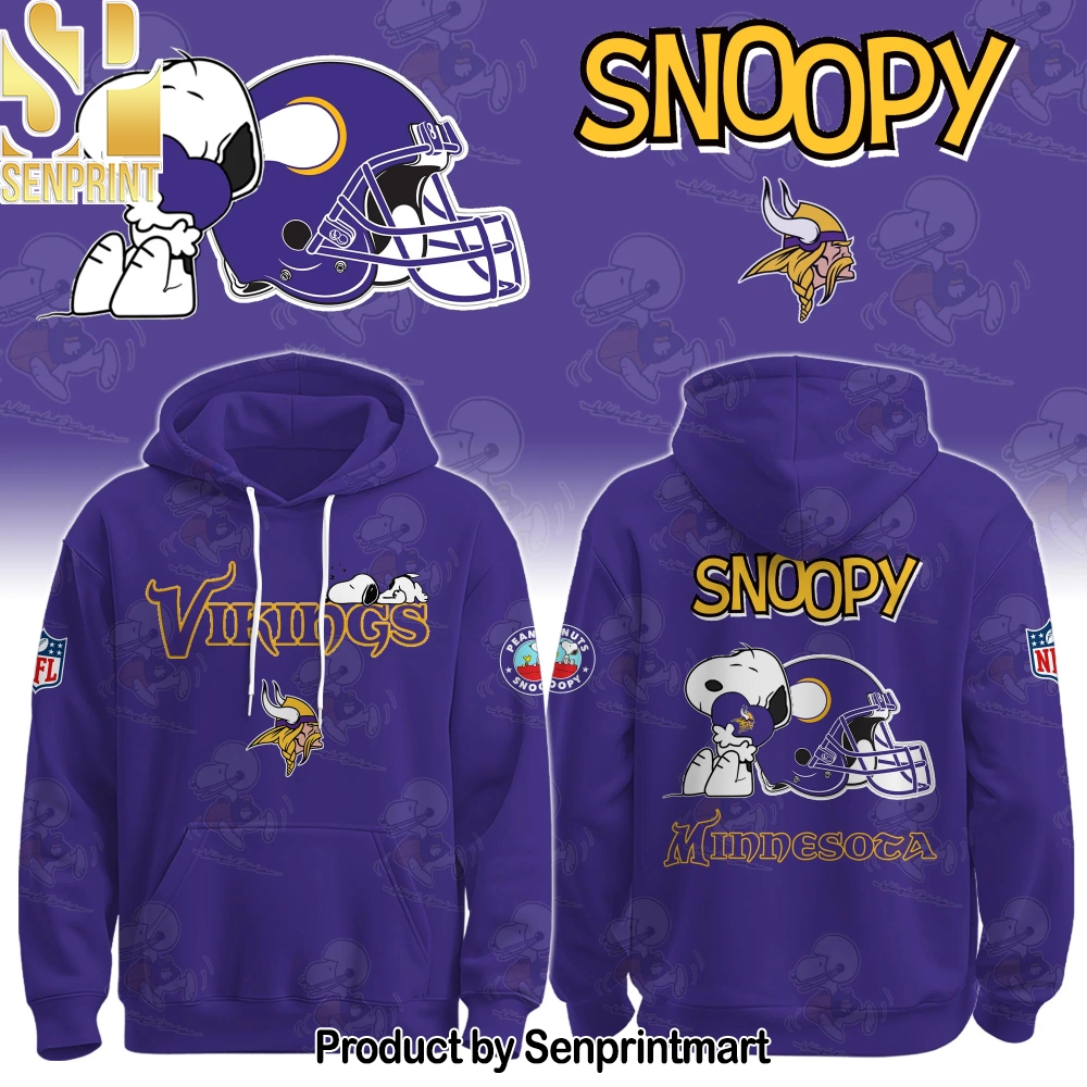 Minnesota Vikings x Snoopy Hoodie Unisex Shirt – Sports Fan Outfit 1306