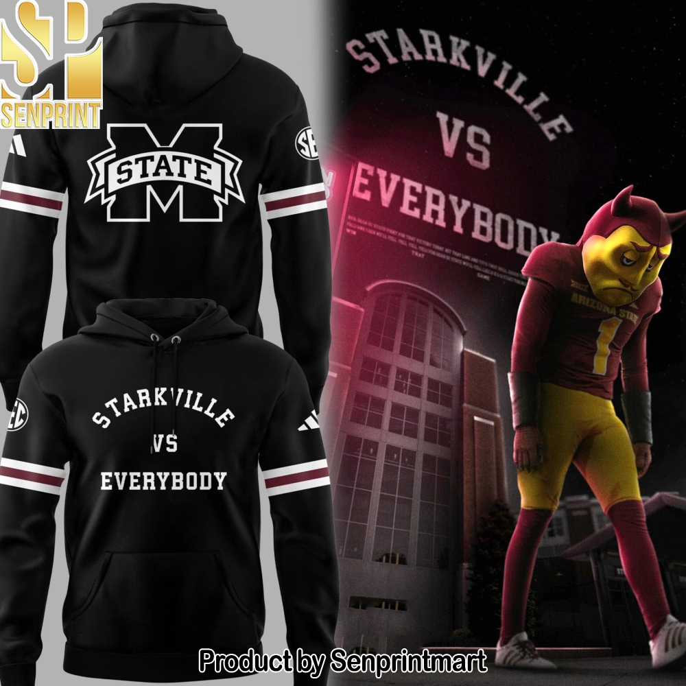 Mississippi State Football _Starkville vs Everybody_ Hoodie – Sports Fan Outfit 2904