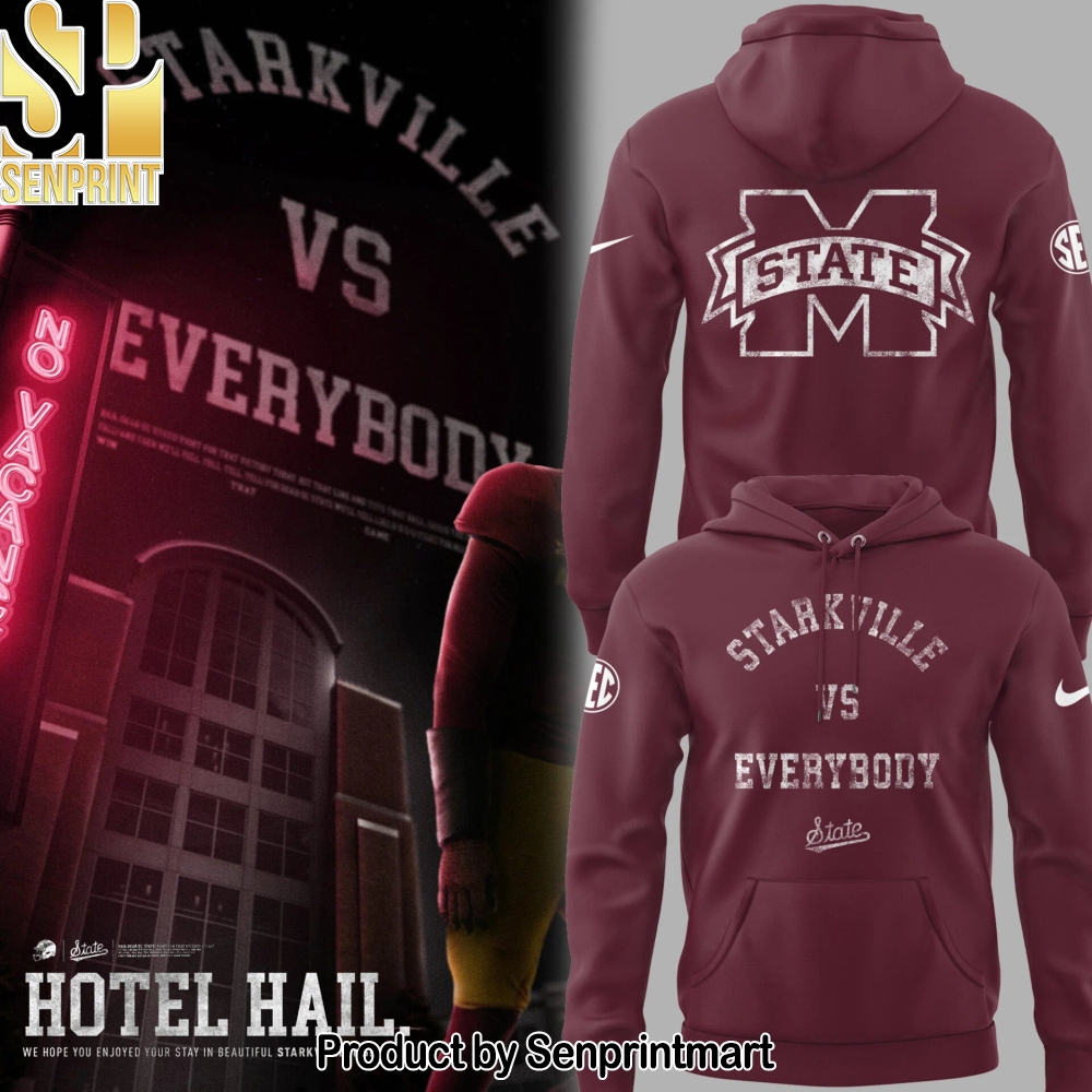 Mississippi State Football _Starkville vs Everybody_ Hoodie – Sports Fan Outfit 3441