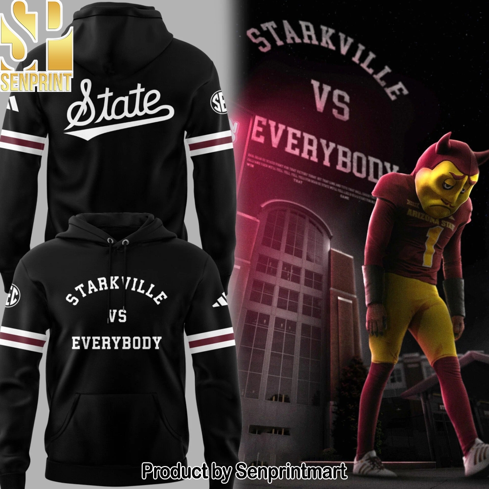 Mississippi State Football _Starkville vs Everybody_ Hoodie – Sports Fan Outfit 3545