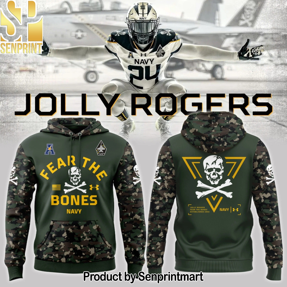 Navy FB 2024 Limited Veterans _Jolly Jogger_ Camo Hoodie – Sports Fan Outfit 1925