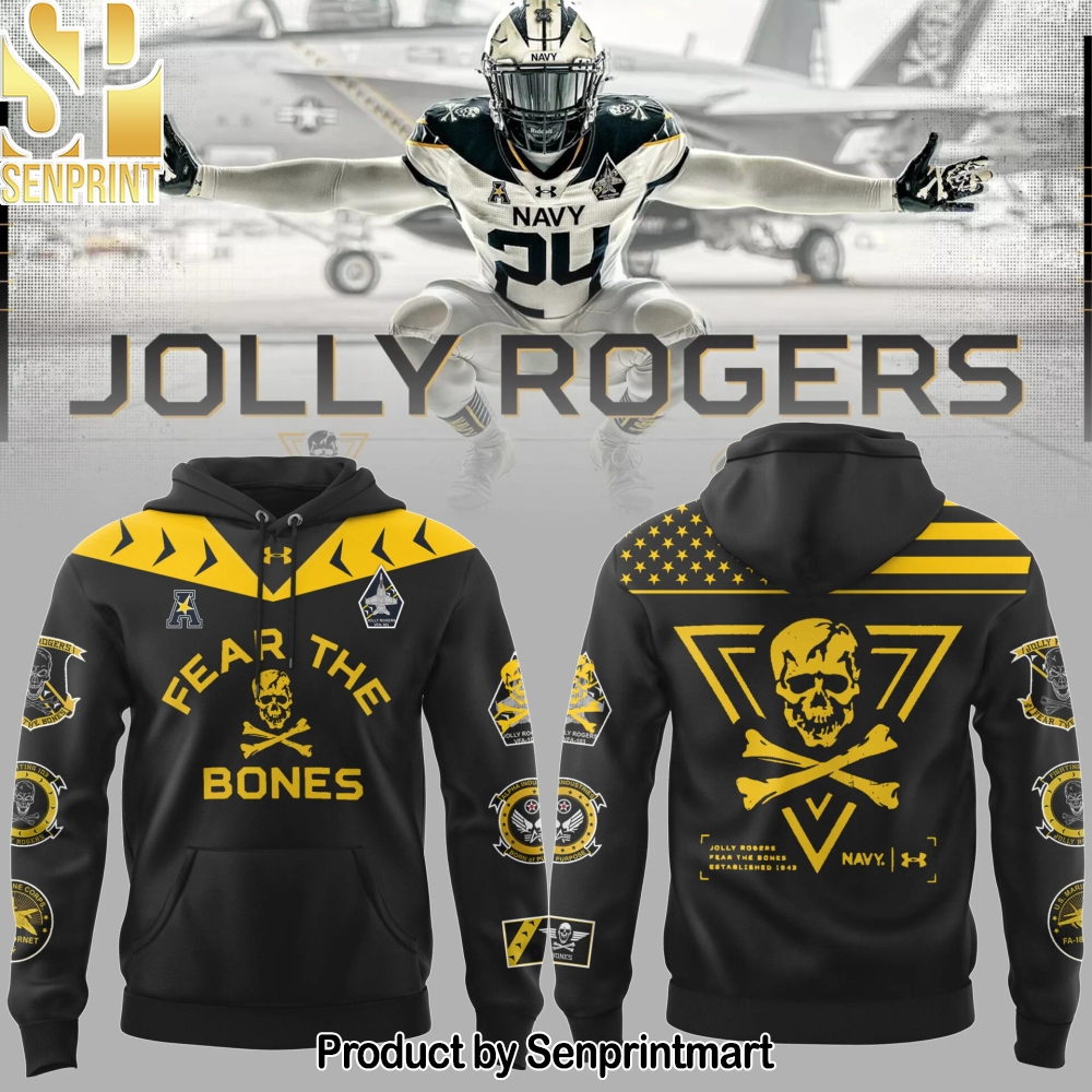 Navy Midshipmen Football NCAA 2024 Limited Veterans _Jolly Jogger_ Hoodie – Sports Fan Outfit 4153