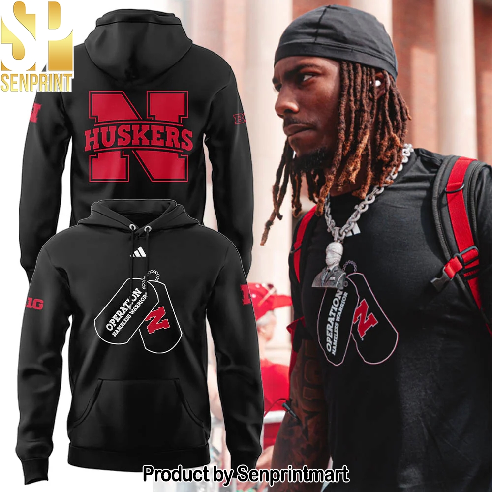 Nebraska Football x _OPERATION NAMELESS WARRIOR_ Hoodie – Sports Fan Outfit 2377