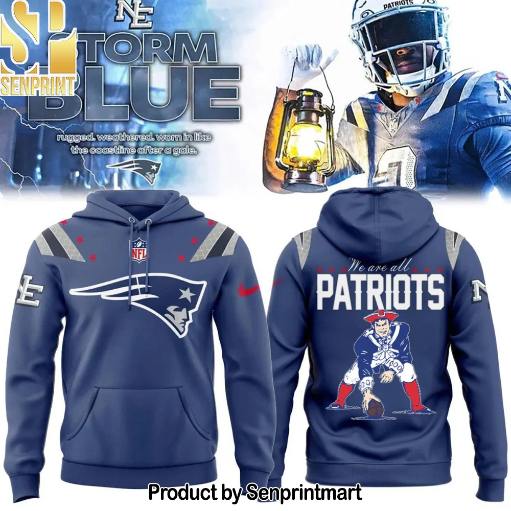 New England Patriots 2025 Rivalries Nor’Easter Storm Blue Hoodie – Sports Fan Outfit 1288