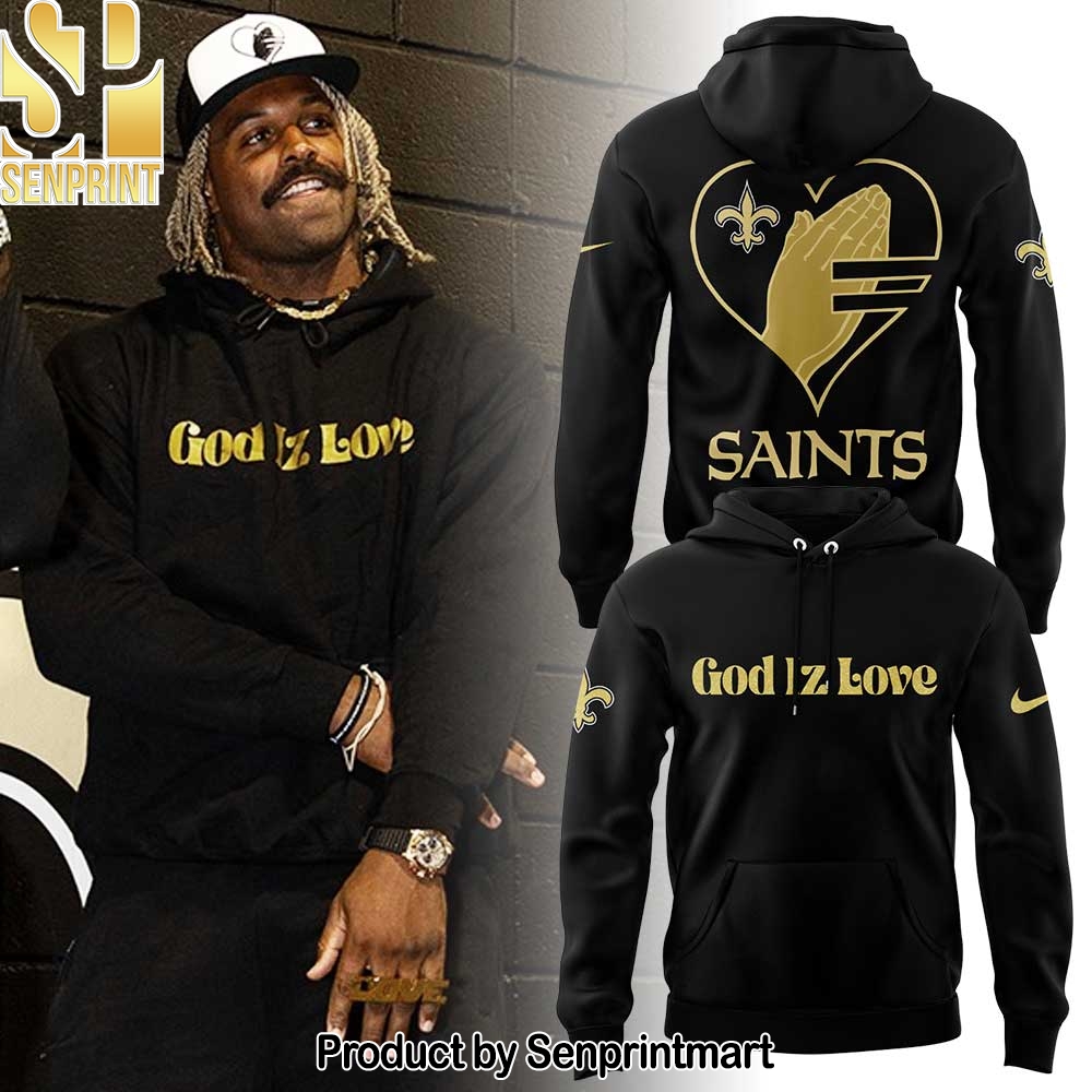 New Orleans Saints God Iz Love Hoodie – Sports Fan Outfit 2323