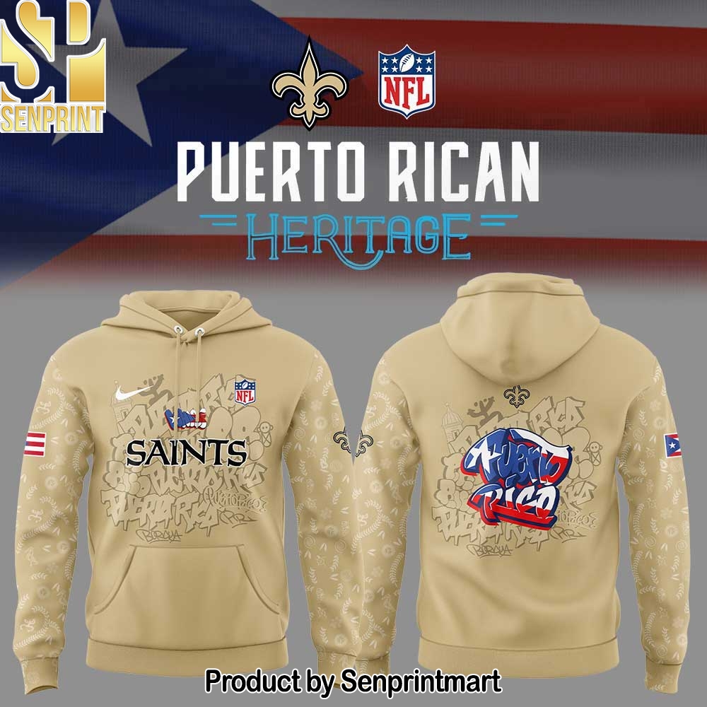 New Orleans Saints Puerto Rican Heritage Unisex Shirt – Sports Fan Outfit 1840