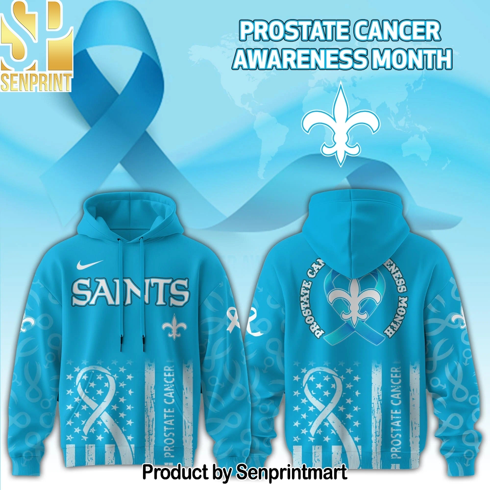 New Orleans Saints x Prostate Cancer Awareness Hoodie Edition – Sports Fan Outfit 3347
