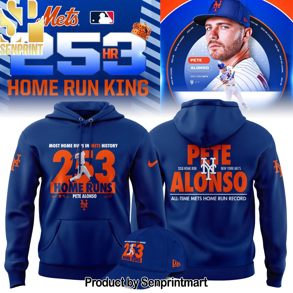 New York Mets Pete Alonso 253 Home Run Limited Editions Hoodie – Sports Fan Outfit 3111