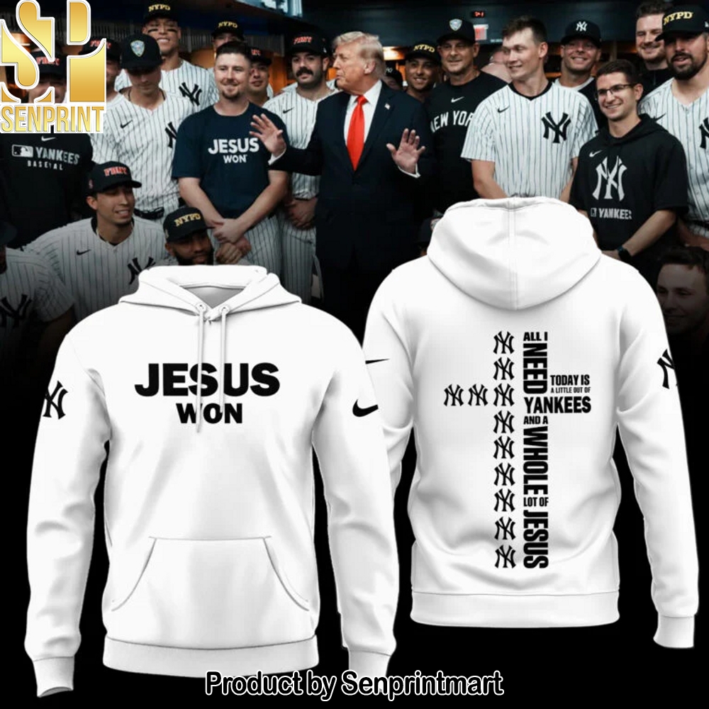New York Yankees JESUS WON 2025 Hoodie – Sports Fan Outfit 2844
