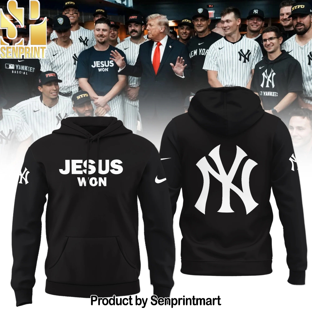 New York Yankees JESUS WON 2025 Hoodie – Sports Fan Outfit 2940