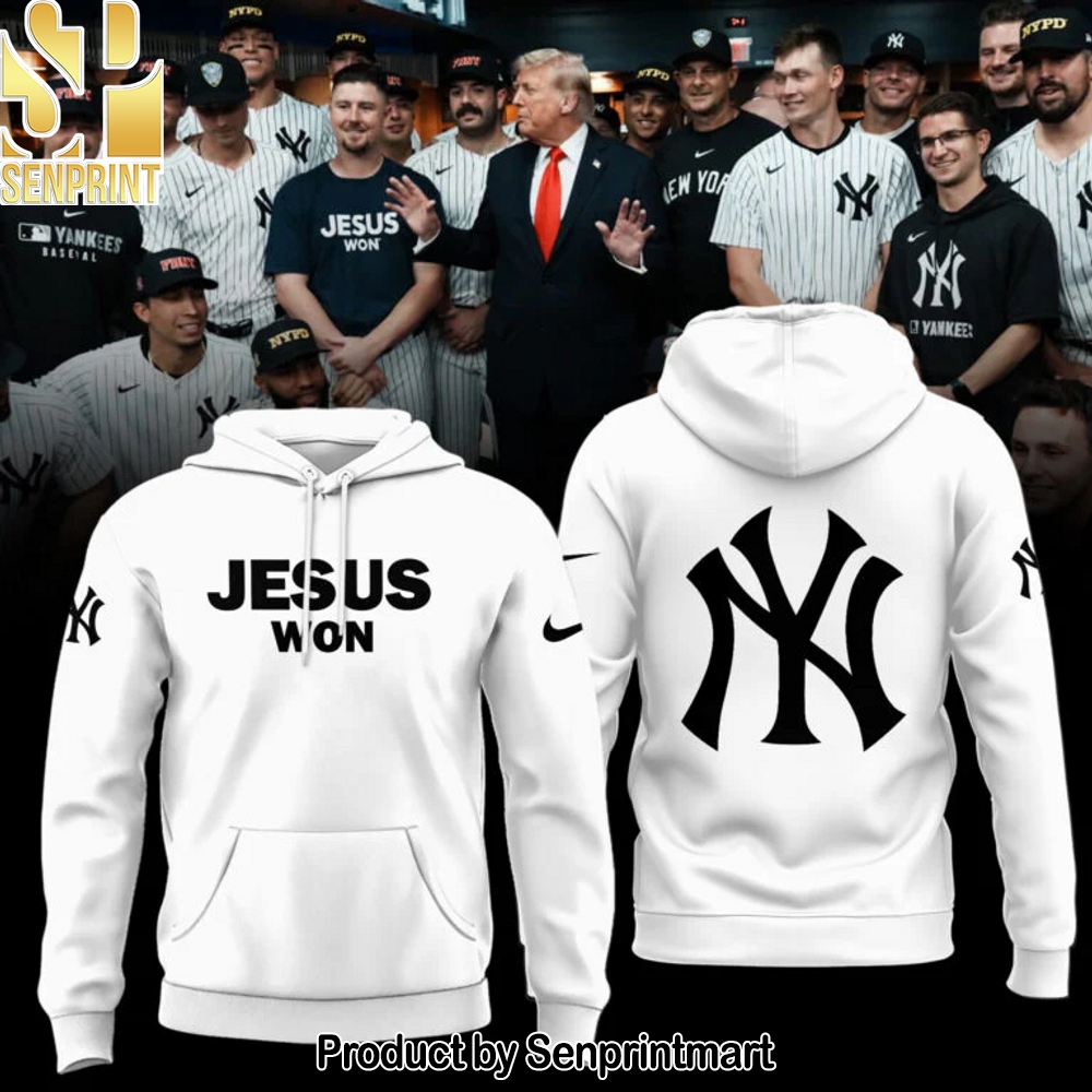 New York Yankees JESUS WON 2025 Hoodie – Sports Fan Outfit 3067