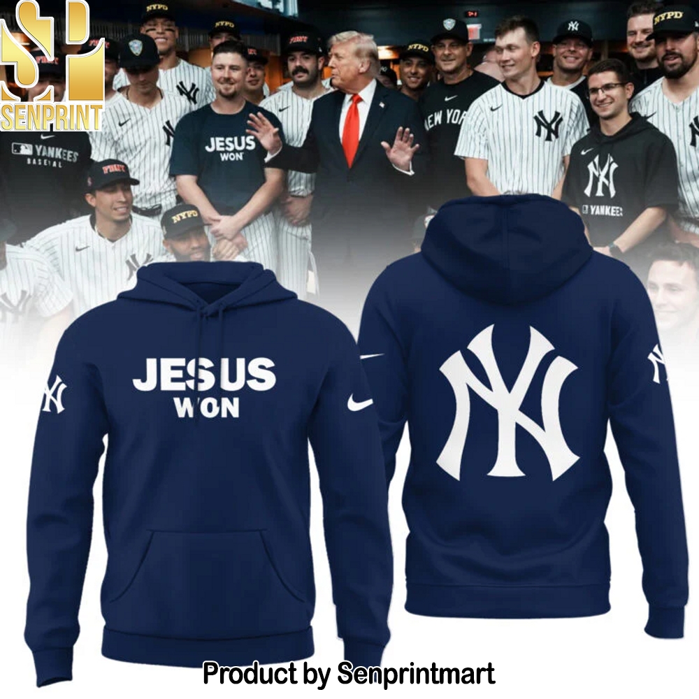 New York Yankees JESUS WON 2025 Hoodie – Sports Fan Outfit 3070