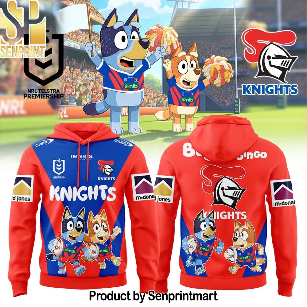 Newcastle Knights x Bluey and Bingo Hoodie – Sports Fan Outfit 2147