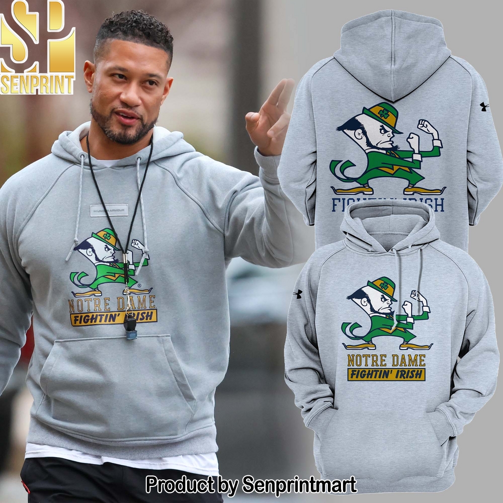 Notre Dame Coach Marcus Freeman Raglan Hoodie – Sports Fan Outfit 3366