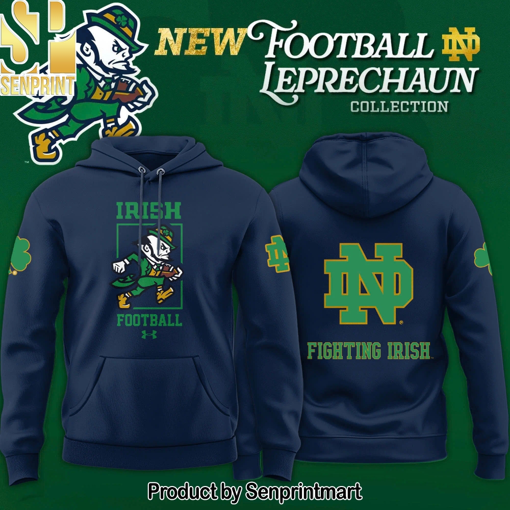 Notre Dame Fighting Irish Football Leprechaun Limited Editions 2025 Hoodie – Navy – Sports Fan Outfit 3110