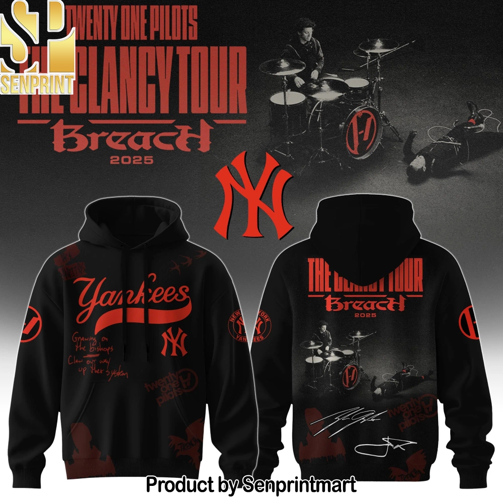 NYY x Twenty One Pilots The Glancy Tour 2025 Hoodie Limited Edition – Sports Fan Outfit 3909