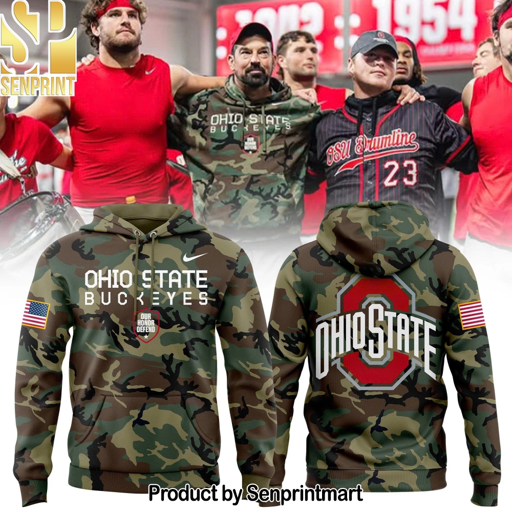 Ohio State Buckeyes 2025 Military Appreciation Hoodie – Sports Fan Outfit 1407