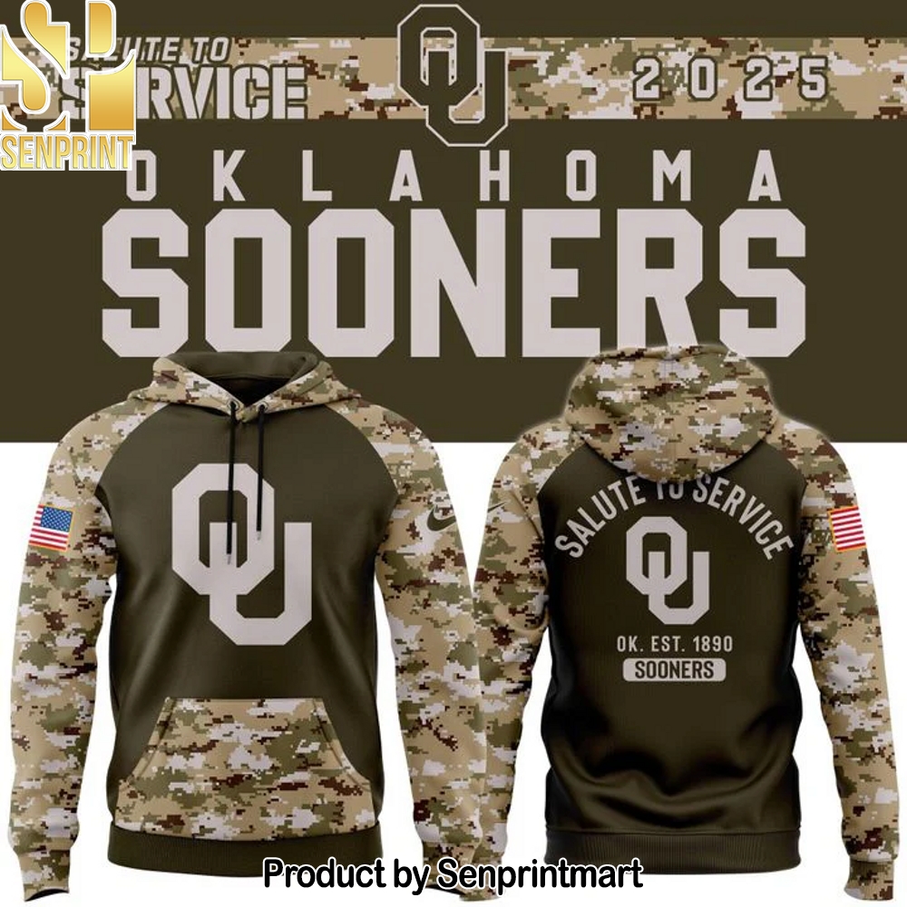 Oklahoma Football 2025 Salute To Service Hoodie – Sports Fan Outfit 1757