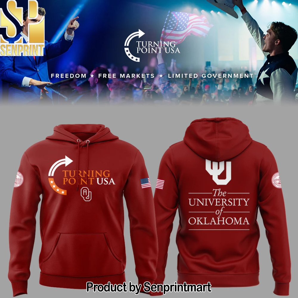 Oklahoma x Turning Point USA 2025 Hoodie – Sports Fan Outfit 3059