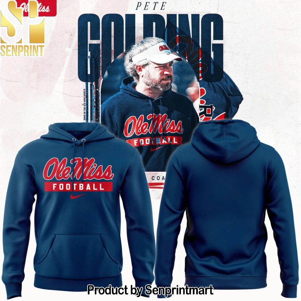 Ole Miss Football x Coach Pete Golding Hoodie – Sports Fan Outfit 3266