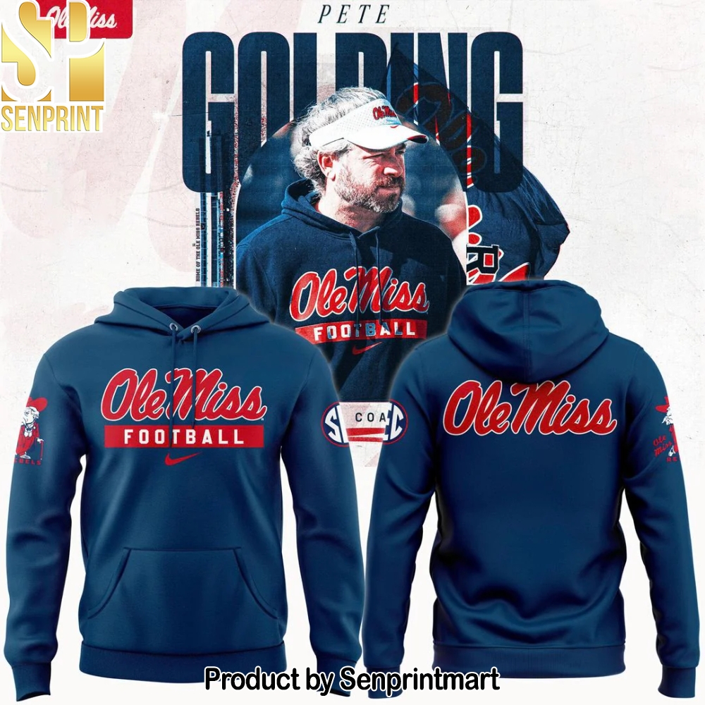 Ole Miss Football x Coach Pete Golding Hoodie – Sports Fan Outfit 3760