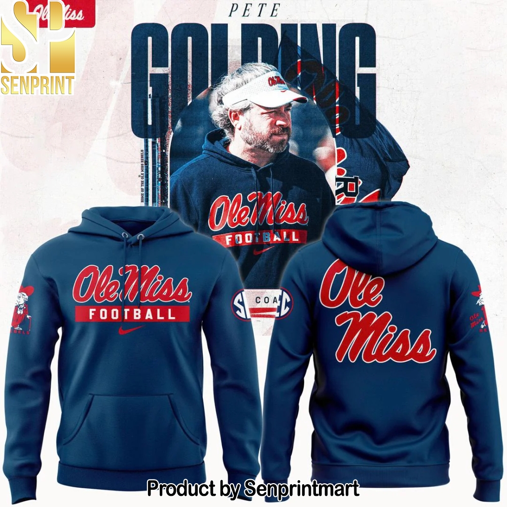 Ole Miss Football x Coach Pete Golding Hoodie – Sports Fan Outfit 3761
